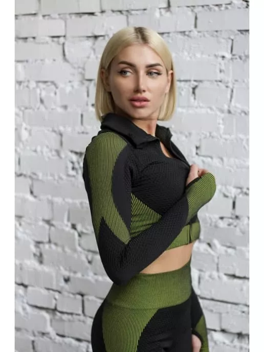 FitRule Кофточка и Тайтсы Green