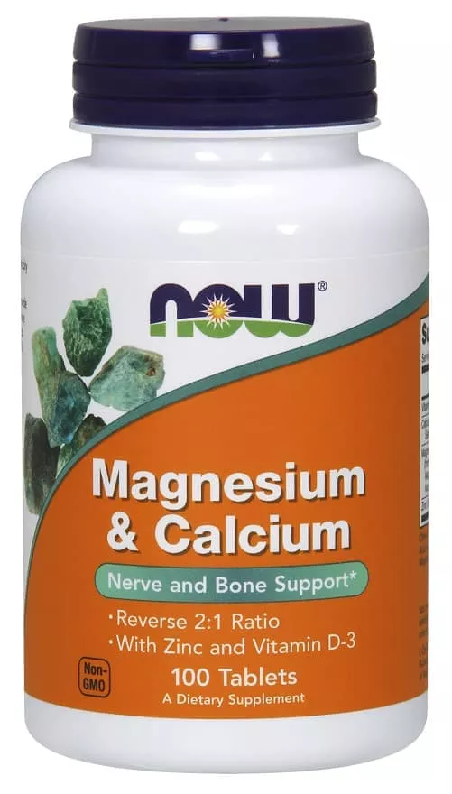 NOW Calcium-Magnesium 500mg 100 tabs