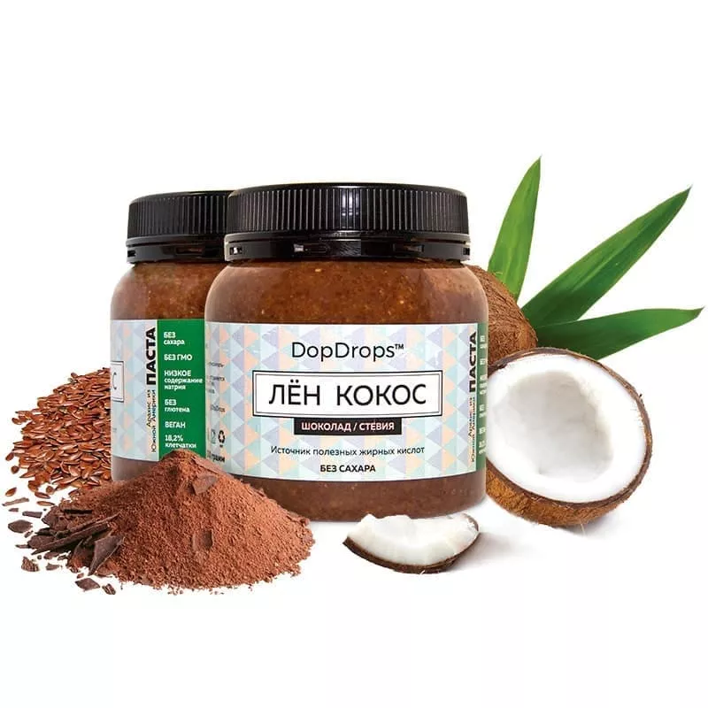 DopDrops Лён-Кокос паста 250g
