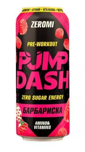 ZEROMI Энергетический Pre-Workout Напиток PUMP DASH 500 ml