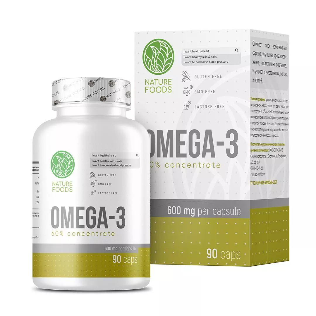 Nature Foods Omega-3 60% 90 caps