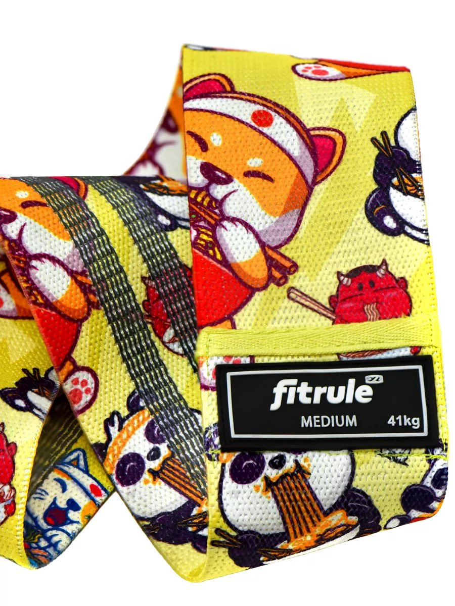 FitRule Фитнес резинка тканевая Принтованая (Спагетти 41кг)