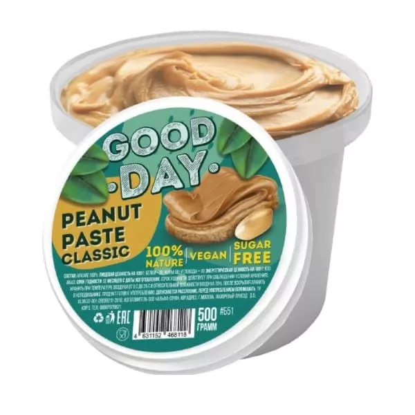 GOOD DAY Арахисовая паста классика 300g