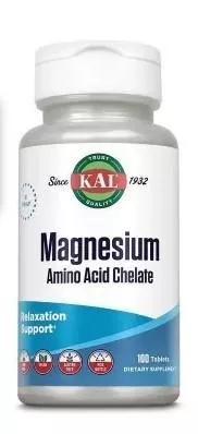 KAL Vitamins Magnesium Chelated 220mg 100 tab