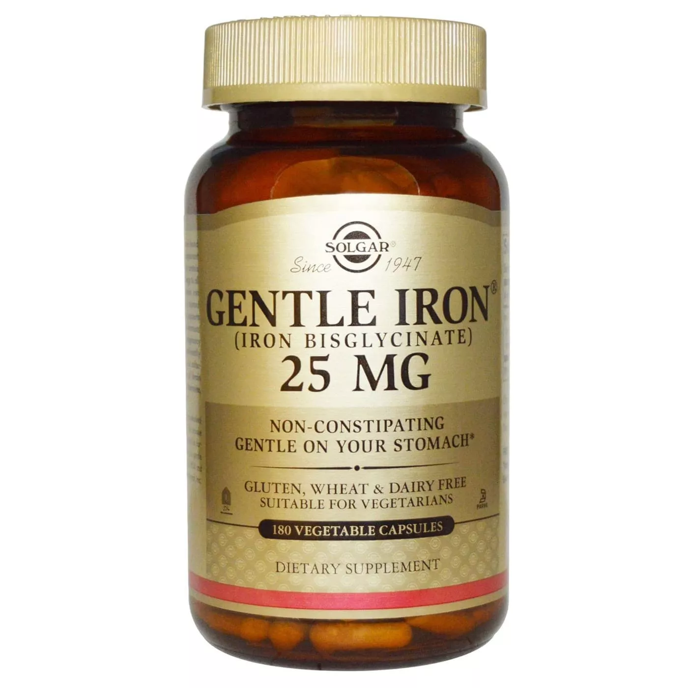 Solgar Gentle Iron 25 mg 180 caps