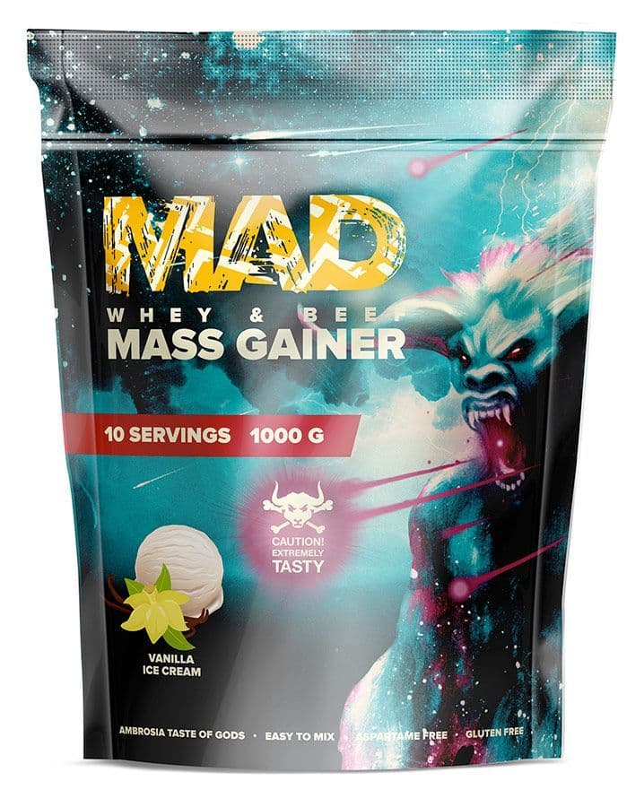 MAD Mass Gainer Whey Beef 1000g