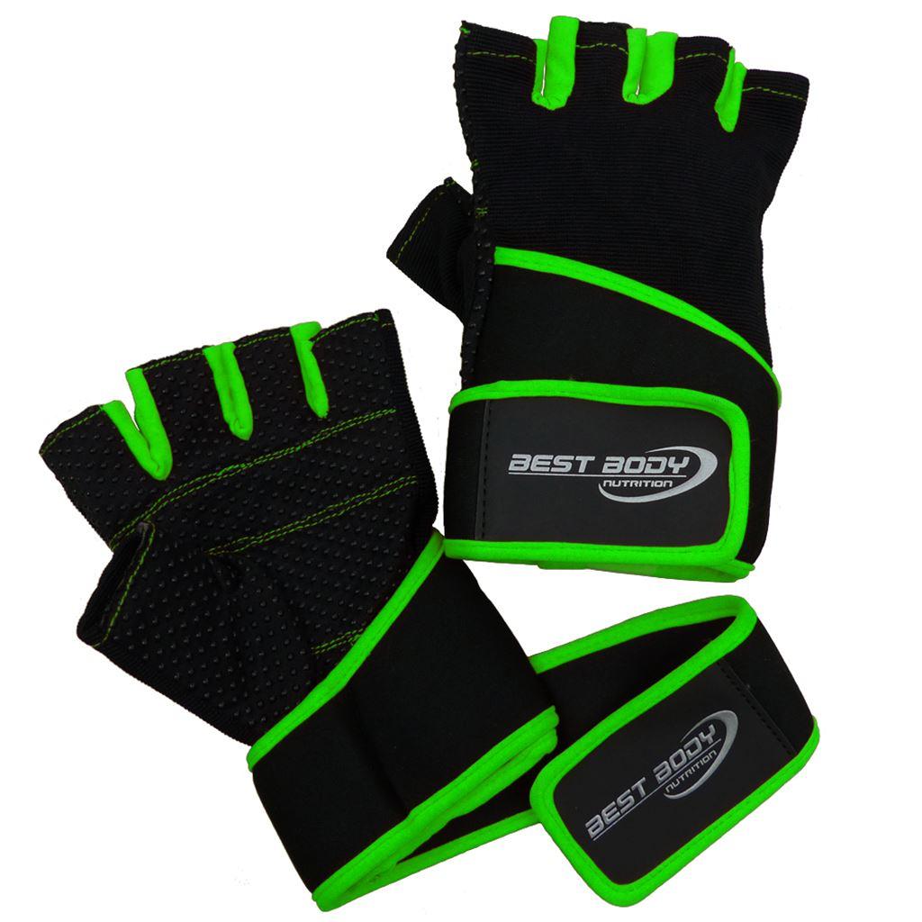 Best Body Перчатки с Нпульсн. Fitness Gloves Fun (Неоново-Зеленые) фото