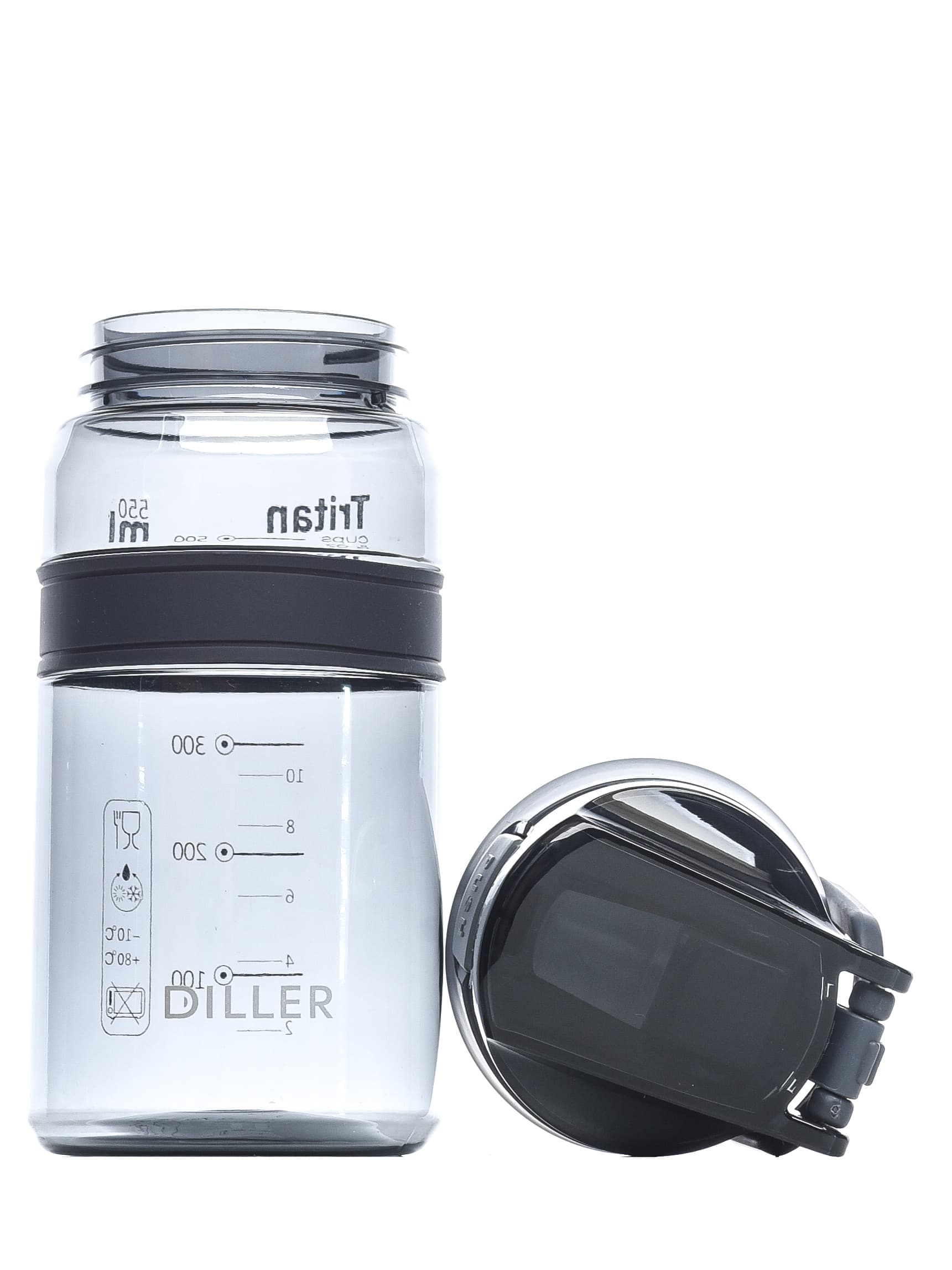 Бутылка для воды Diller D36 550 ml (Черный) фото
