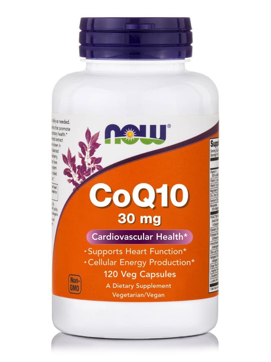 NOW CoQ10 30 mg 120 vcaps фото