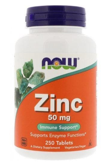 NOW Zinc Gluconate 50 mg 250 tabs