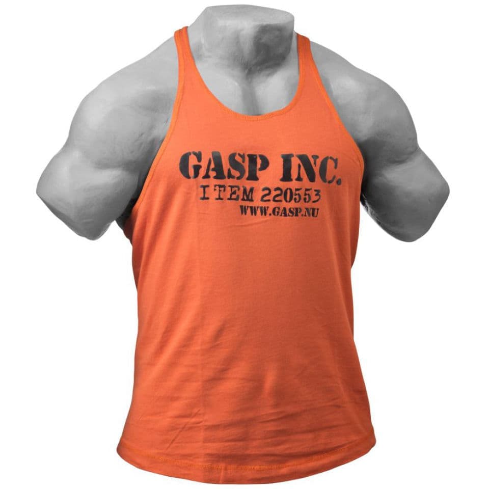 GASP Майка тренировочная Deep cut tank Orange