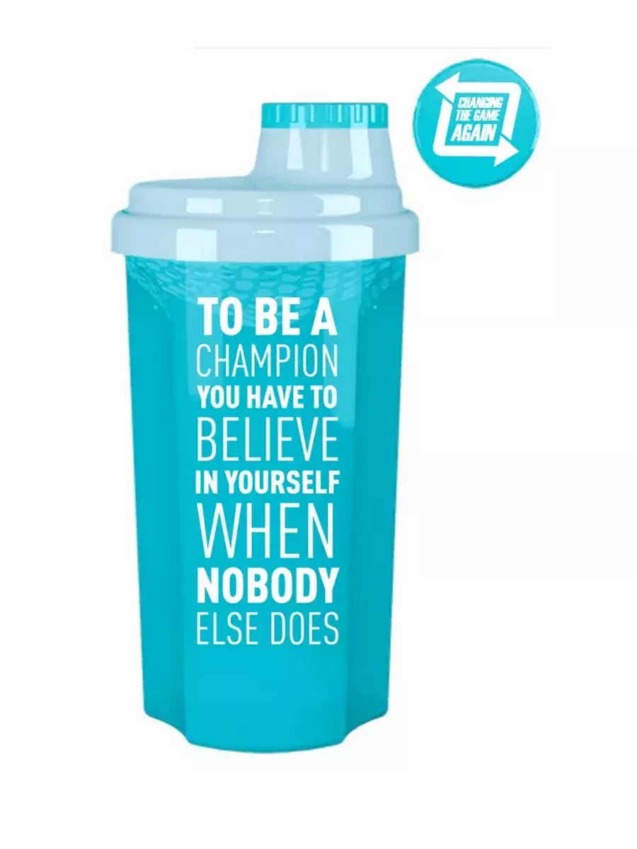 Dorian Yates Nutrition Shaker Quote 500ml (Turquoise) фото