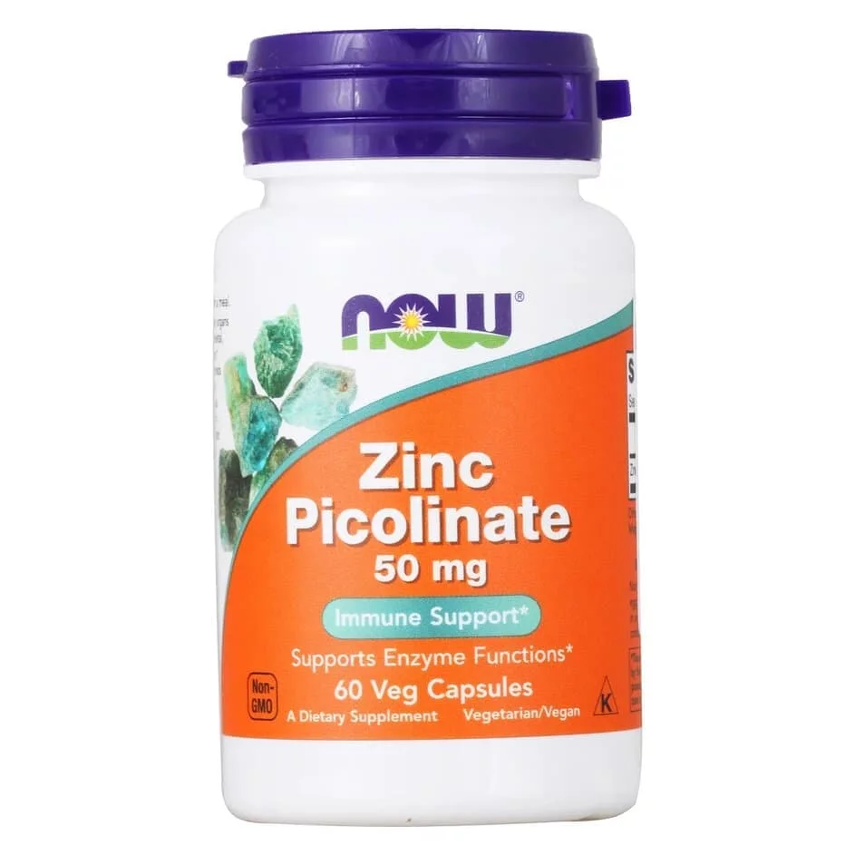 NOW Zinc Picolinate 50 mg 60 caps фото