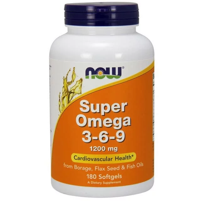 NOW Super Omega 3-6-9 1200 mg 180 sof фото